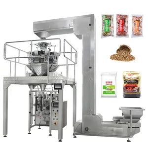 Automatic Dry Fruit Pouch Bag Machine for Packing Cube Sugar Coffee Salt Rice Filling Packing Machine