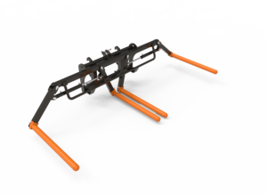 Elevador de balas hidráulico, doble redondo o cuadrado, 3 puntos, SMS - Product Image 2