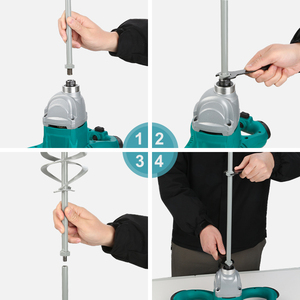 Mélangeur à béton électrique portable sans fil 20V, outil de peinture, vibrateur à béton, qualité professionnelle et bricolage, 2,5 kg - Product Image 5