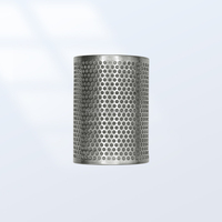 Filtre cylindrique perforé en acier inoxydable 316L, filtre en maille métallique simple ou double couche, personnalisation du tube filtrant