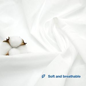 Bán Sỉ 100% Bông Vải Trắng Tự Nhiên Bông Poplin Vải Của Sân - Product Image 4