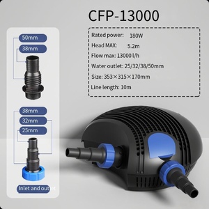 SunSun CFP-13000 13000L/H Pompe filtre de bassin submersible 180W prise européenne 5.2M tête 25/32/38mm sortie - Product Image 2