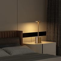 Lampe de table décorative à intensité variable avec batterie rechargeable sans fil minimalisme européen pour la lecture
