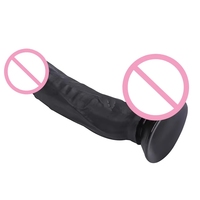 Grand Dildo Réaliste en PVC de 8 Pouces pour Femmes, Jouet Sexuel Féminin, Produit de Massage Adulte, Jouet Anal