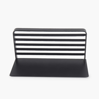 Étagère magnétique exclusive pour réfrigérateur, noire, réglable, écologique, gain de place pour la cuisine, 19x9x10cm