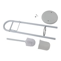 Porte-papier toilette moderne en acier inoxydable, brosse de nettoyage pour salle de bain, support de brosses à papier toilette, écologique, autoportant