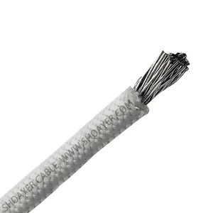 SY AGRP 35mm2 Conductor de cobre estañado Fibra de vidrio Alambre trenzado de silicona de alta temperatura