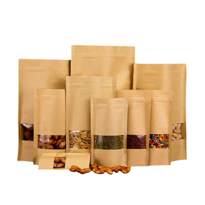 Custom food grade resealable plastic packaging bag for nut
