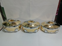 Chauffe-Plats Électroplaqué Épais et Robuste, Ensemble de 3 Pièces (4L, 5L, 6L) pour Buffet Commercial, Idéal Hôtels et Restaurants (Afrique, États-Unis)