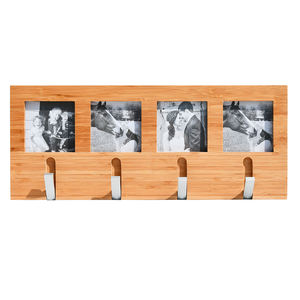 Industrial Foldable Boutique Gold Clothing <b>Wall</b> Mounted Bamboo&Wood <b>Hooks</b> & Coat <b>Racks</b> for Storage <b>Rack</b> - Product Image 4