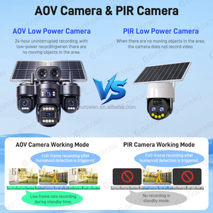 กล้องโซลาร์ไร้สาย 4G สำหรับภายนอกอาคาร ความละเอียด 20MP หน้าจอ 4 จอ 3PTZ 6 มอเตอร์ แบตเตอรี่ 16000mAh บันทึกภาพได้ 24 ชม. ไม่ต้องใช้ไฟฟ้า - Product Image 5