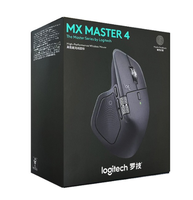 Souris sans fil MX Master 4, 7 boutons, haute performance, double mode, pour le travail, haut de gamme, ergonomique, rétroéclairée