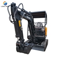 Mini-excavatrice sur chenilles en promotion avec moteur-pompe CE/EPA/Euro 5 et godet, garantie 1 an pour l'agriculture et la construction