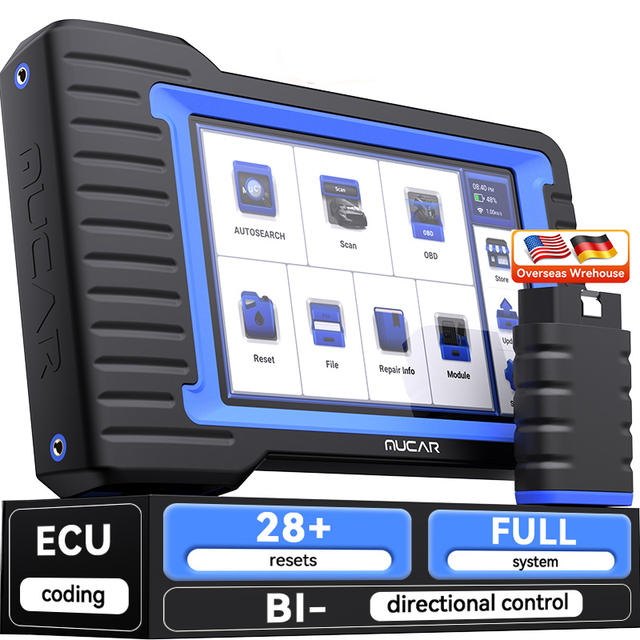 MUCAR VO7 Professional Full System Car Diagnostic Tool for ECU Programming TPMS Reset DPF Regen Free Update OBD2 Scanner