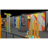 Mur d'escalade d'intérieur pour enfants, structure d'escalade pour enfants, équipement d'escalade sécurisé pour aire de jeux intérieure