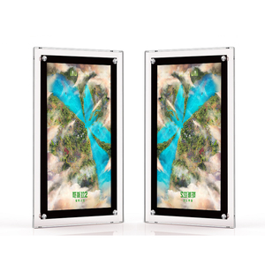 Hộp Đèn Quảng Cáo <span class=keywords><strong>Led</strong></span> Chất Lượng Cao Hộp Đèn Pha Lê Biển Hiệu Treo Tường Hình Tròn/Vuông Đèn Nền Công Nghiệp - Product Image 1