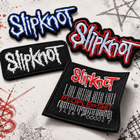 Patch thermocollant brodé avec logo Slipknot Rock Band, insigne d'applique en métal punk, adapté aux vêtements, chapeaux, sacs