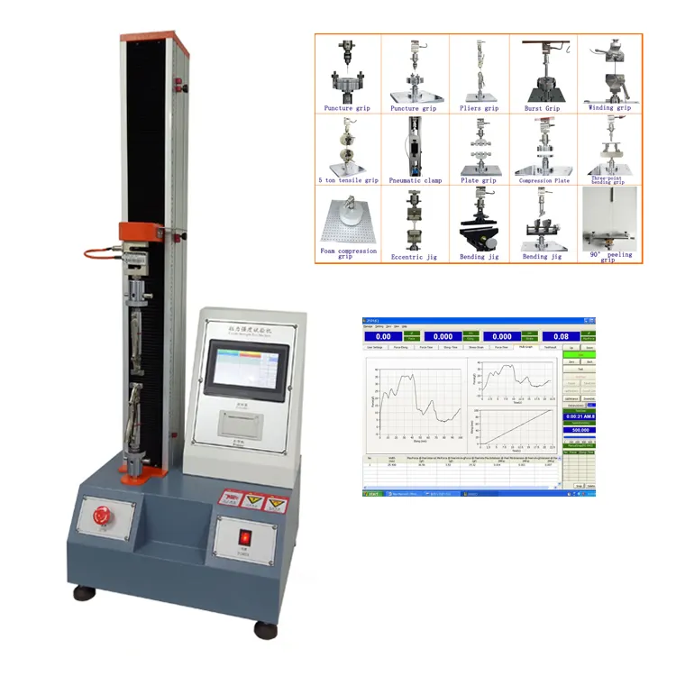 Macchina per prove di resistenza alla buccia autoadesiva di 90 gradi per Test di trazione in plastica