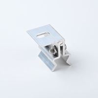 Pince de fixation trapézoïdale anti-corrosion AL6005-T5 pour système d'énergie solaire, structure de montage sur toit métallique