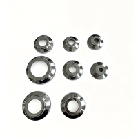 Cache-écrou rond en acier inoxydable 304 pour main courante, plaque de base pour garde-corps d'escalier, balustrade, balcon