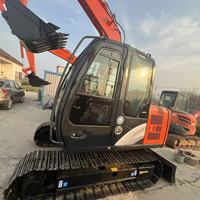 Excavatrice sur chenilles Hitachi ZX70-5A d'occasion avec moteur Isuzu, boîte de vitesses PLC et roulements haute performance, garantie 1 an