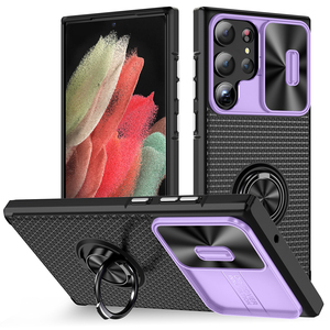 Soporte Magnético para Teléfono Móvil para Automóvil, Funda para Samsung <span class=keywords><strong>Galaxy</strong></span> S23 Ultra, Anillo Giratorio <span class=keywords><strong>360</strong></span>° a Prueba de Golpes, Cubierta Trasera para la Serie Samsung - Product Image 1