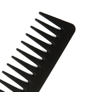 Black Hair <b>Comb</b> Set Large <b>Wide</b> Tooth Home Use Plastic 4 Pieces - Product Image 2