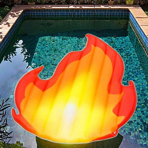 Piscine gonflable extérieure <span class=keywords><strong>avec</strong></span> le flotteur de <span class=keywords><strong>plage</strong></span> de PVC de conception de flamme et le lit de matelas d'air - Product Image 5