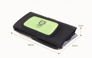 Soft-Sided <b>Pet</b> <b>Carrier</b> Black Nylon Zipper Closure Cartoon Cat Design Square Shape for Cats - Product Image 4