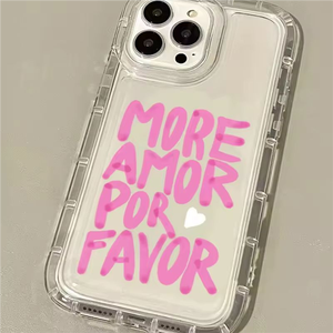 Coque de téléphone en <span class=keywords><strong>lettres</strong></span> anglaises Airbag transparent antichoc pour iPhone 17 Air 17 Pro Max 16 15 14 13 12 16e - Product Image 3