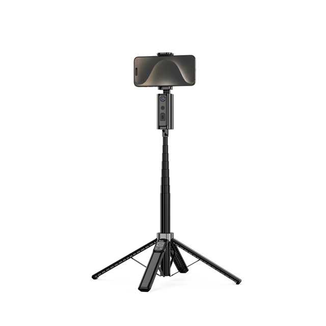 360 Degree AI Tracking Gimbal Smartphone Stabilizer Black Handheld Mobile Phone Remote Camera Panoramic Shooter Action Cameras