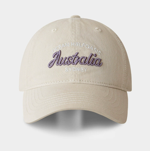 Casquette de baseball en coton souple avec broderie Australie Sydney, style décontracté, non structurée, pour l'extérieur, personnalisable en broderie et couleur - Product Image 2