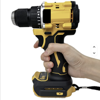 Perceuse électrique sans fil ergonomique professionnelle légère et rapide, outil multifonctionnel 3-en-1, perceuse à percussion