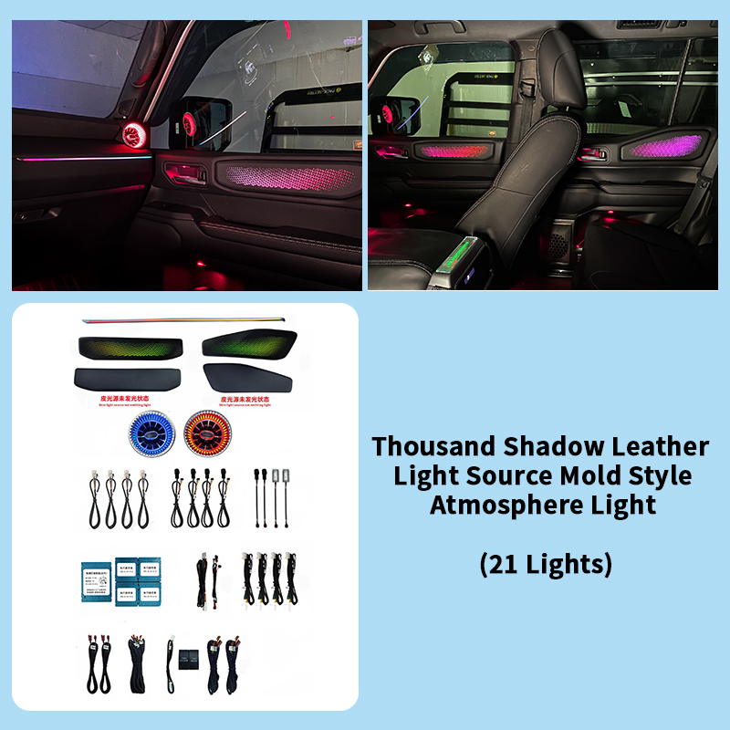 Source de lumière en cuir Ten Light Thousand Shadow (21 lumières)