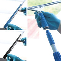 Essuie-glace professionnel lame en caoutchouc poignée télescopique connectable longue vitre nettoyage silicone douche essuie-glace