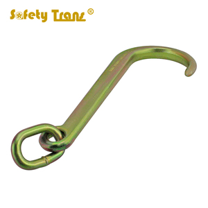 8'' and 15'' Tow <strong>J</strong> <strong>Hook</strong> Yellow Chrome with Ring - Product Image 4