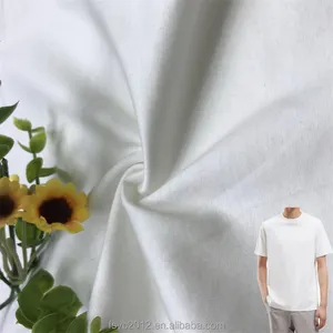 Hochwertige 100 % Baumwolle mit langem Stapel Einzelausschnitt Geschäfts-T-Shirt Stoff leicht 150 gsm