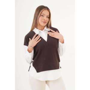 Blusas Casuales para Mujer, Transpirables, con Cuello con Volantes Bordados, Solo Disponibles en Tallas XL y XXL, para Primavera, Verano y Otoño, Venta al Por Mayor - Product Image 1