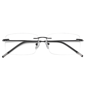 Lunettes de lecture progressives anti-lumière bleue en titane sans monture pour hommes et femmes <span class=keywords><strong>ultra</strong></span> légères de haute qualité avec <span class=keywords><strong>lentille</strong></span> multifocale - Product Image 3