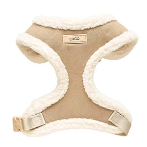 シェルパウィンターソフトフェイクスエードドッグベストカスタムデニムテディベア調節可能ハーネスクイックリリースバックル快適ファッションスカーフ - Product Image 3