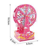 Superventas transfronterizo: Kit de material de tablero KT para experimentos científicos STEAM DIY, modelo B111D, Rueda de la Fortuna, 0-3M, Unisex, Pequeño