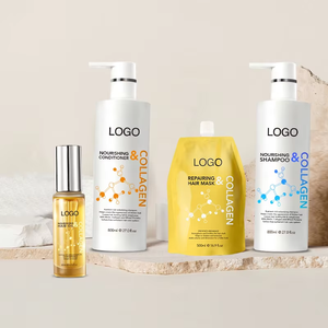 Nhãn Hiệu Riêng Keratin Collagen Tăng cường Tỏa Sáng Protein Mặt Nạ Tóc Biotin Hữu Cơ Dầu Gội Đầu Và Điều Hòa Thiết Cho Chia Kết thúc - Product Image 1