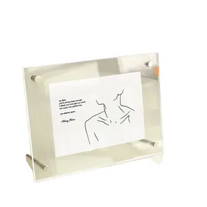 Großhandel Niedriger Preis Kunden spezifische Größe 5/6/Zoll transparente klare Acryl magnetische Foto rahmen