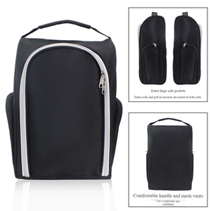 Bolsa de zapatos de golf de poliéster portátil con diseño de mano Accesorio de golf de fácil transporte con logotipo personalizado para almacenamiento de zapatillas - Product Image 5