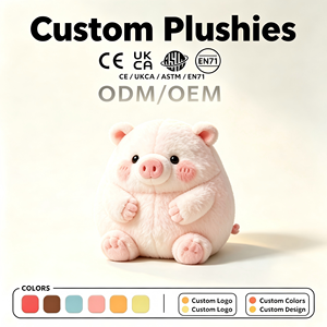 ตุ๊กตา<span class=keywords><strong>หมู</strong></span>อ้วนสีชมพูน่ารัก ODM OEM แบบกำหนดเอง ตุ๊กตา<span class=keywords><strong>หมู</strong></span>กลมนุ่มนิ่ม ของขวัญสำหรับเด็ก - Product Image 1