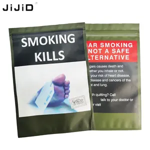 JiJiD Promoção Impressão Plástico 30g Fumar Pacote Saco Mão Rolando Virginia Tobacco Zipper Bag sacos de embalagem personalizada