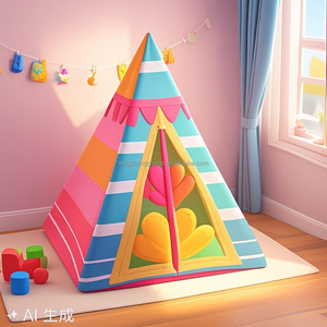 Tente <span class=keywords><strong>tipi</strong></span> en gros pour enfants, tente de jeu intérieure et extérieure pour enfants, tente pyramide indienne, tentes <span class=keywords><strong>tipi</strong></span> - Product Image 2