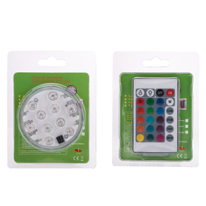 Lampes LED submersibles 16 couleurs 4 modes Alimentées par batterie Changement de couleur avec télécommande - Product Image 4