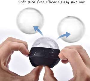 BPA <span class=keywords><strong>Free</strong></span> Food Grade Silicone 60mm Ice Ball Maker Mold para fazer bolas de gelo - Product Image 4