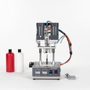Machine de bouchage semi-automatique pneumatique de bureau pour aliments, boissons, produits chimiques, jus, lait et bouteilles PET, garantie 1 an - Product Image 3